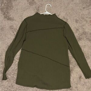 Hello MIZ Olive Long Sleeve Women's Maternity Top
